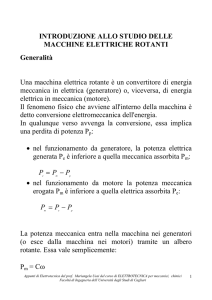 INTRODUZIONE ALLO STUDIO DELLE MACCHINE ELETTRICHE