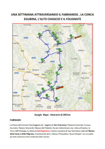 da FABRIANO a FOLIGNO 7 gg