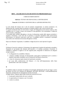 Pag. 1/2 M071 – ESAME DI STATO DI ISTITUTO PROFESSIONALE