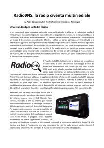 RadioDNS: la radio diventa multimediale