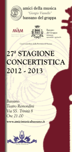 27ª stagione concertistica 2012 - 2013