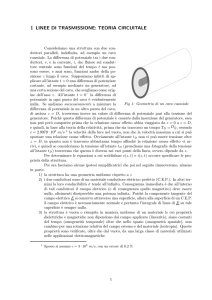 1 LINEE DI TRASMISSIONE: TEORIA CIRCUITALE