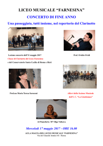 LICEO MUSICALE “FARNESINA” - ICS La Giustiniana a Roma