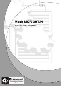 Mod: MCR-30T/N - Diamond Europe