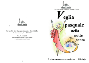 Veglia pasquale - libretto liturgia