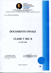 documento_finale 5B 2015_2016 - Liceo Classico Statale Giacomo