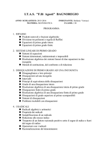 Programma Matematica II B