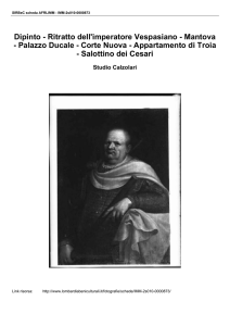 Dipinto - Ritratto dell`imperatore Vespasiano - Mantova
