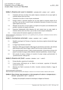 Programmazione per la classe 3H