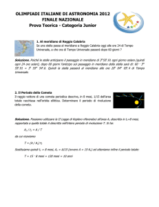 Categoria Junior - Olimpiadi Italiane di Astronomia