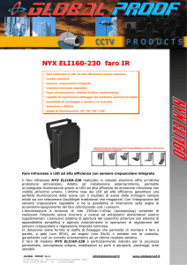 NYX ELI160-230 faro IR - Gamma Commerciale Srl