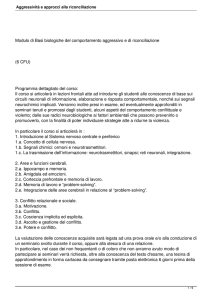 Aggressivit&agrave; e approcci alla riconciliazione