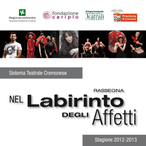 Sistema Teatrale Cremonese Stagione 2012-2013