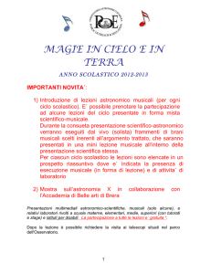 magie in cielo e in terra - Osservatorio Astronomico di Brera