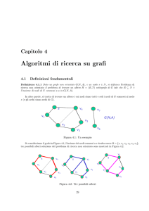 Capitolo 4 Algoritmi di ricerca su grafi