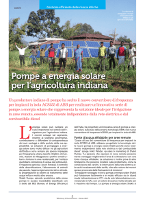 Pompe a energia solare