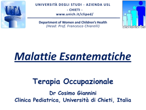 Pediatria occupazionale 3-Malattie esantematiche