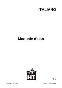 ITALIANO Manuale d`uso - ht