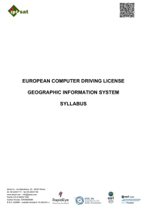 european computer driving license geographic information