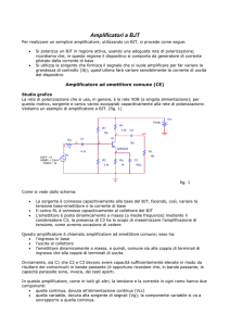 Amplificatori a BJT