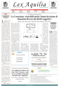 L`ingiustizia del danno - Facoltà di Giurisprudenza