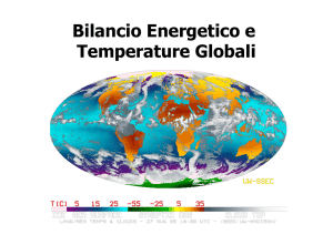 Bilancio Energetico e Temperature Globali
