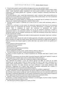 CERTIFICATI MEDICI E IVA (Ordine Medici Firenze)