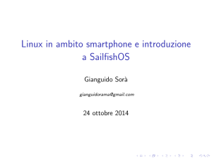 Linux in ambito smartphone e introduzione a SailfishOS