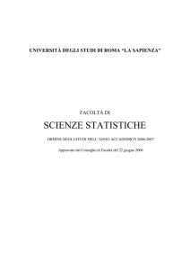 Dipartimento di Scienze Statistiche