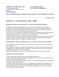 Scienza e fantascienza del virus, dell`1/9/09