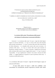 orizzonti 2014 latella - cessione azioni massa