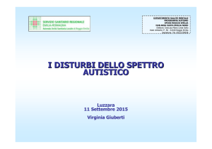 Disturbi dello Spettro Autistico - Istituto Comprensivo di Luzzara