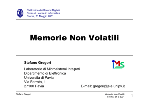 Memorie Non Volatili