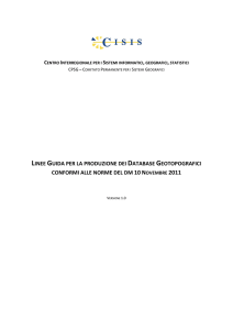 linee guida per la produzione dei database geotopografici conformi