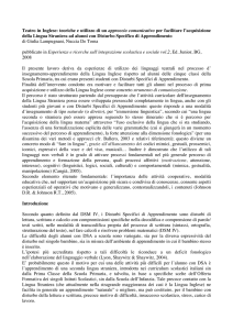 Teatro in Inglese: teoriche e utilizzo di un approccio comunicativo