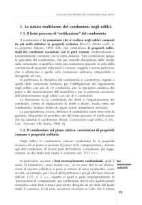 1. La natura multiforme del condominio negli edifici.