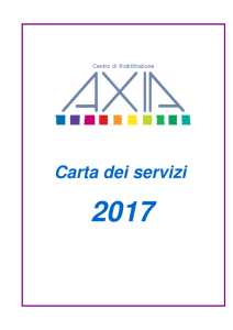 Carta dei servizi - Centro di Riabilitazione AXIA