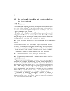 2.3 Le posizioni filosofiche ed epistemologiche dei fisici italiani