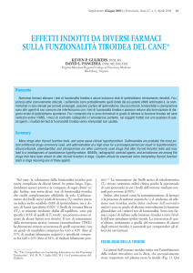 effetti indotti da diversi farmaci sulla funzionalità