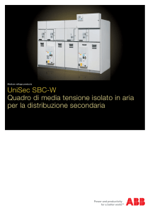 UniSec SBC-W Quadro di media tensione isolato in aria per la