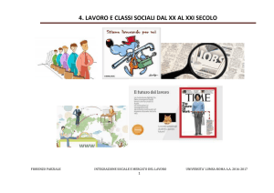 4. LAVORO E CLASSI SOCIALI DAL XX AL XXI SECOLO