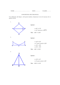 Congruenza dei triangoli (1) con soluzioni