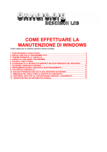 Come effettuare la manutenzione di Windows