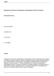 Dipartimento di Scienze Archeologiche, Antropologiche e Storico