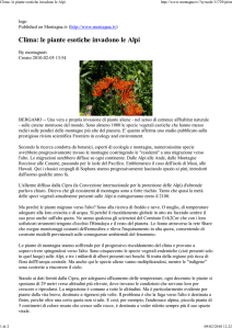 Clima: le piante esotiche i... - Ev-K2-CNR