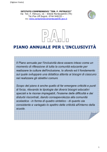 Piano Annuale Inclusione a.s. 2014/2015