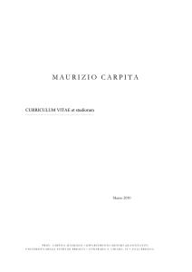 maurizio carpita - Società Italiana Statistica