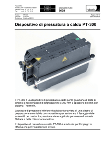 Dispositivo di pressatura a caldo PT-300 - TDM
