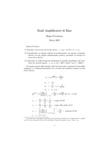 Stadi Amplificatori di Base