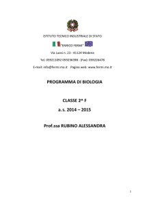 PROGRAMMA DI BIOLOGIA CLASSE 2^ F as 2014